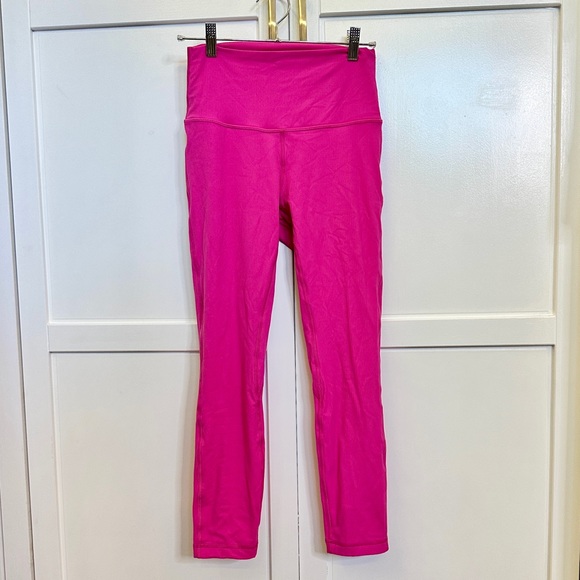 lululemon athletica Pants - lululemon athletica ribbed align Leggings in Sonic Pink